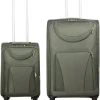 Uitgang ✨ Travelsuitcase - Maribor- 2 Delige Kofferset - Nylon Stof - Groen - Maat S+L / 130 Liter (hand én Ruimbagage In één) ???? -Herschel Shop 550x639 3