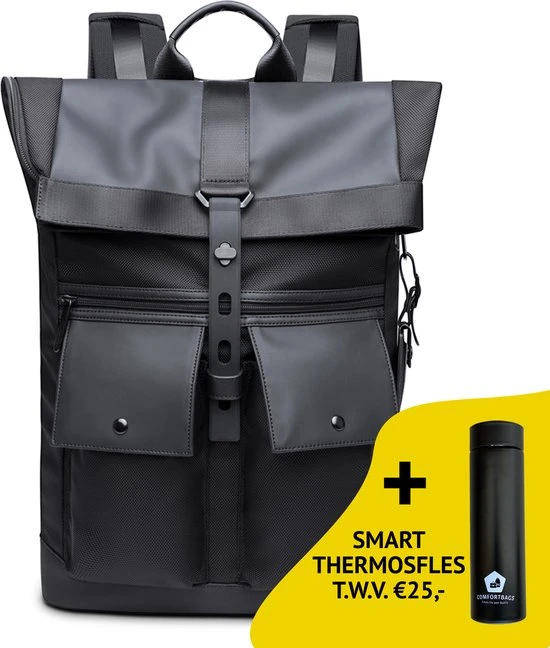 Beste Verkoop ???? Bange Rugzak - 15,6 Inch Laptop Vak - Multifunctioneel - Comfort - Incl. Smart Thermosfles ???? 3 Beste Verkoop ???? Bange Rugzak - 15,6 Inch Laptop Vak - Multifunctioneel - Comfort - Incl. Smart Thermosfles ????