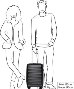 Beste deal ???? Travelbags ???? Handbagage Harde Koffer / Trolley / Reiskoffer - The Base - 55 Cm - Zwart ❤️ -Herschel Shop 550x677 3
