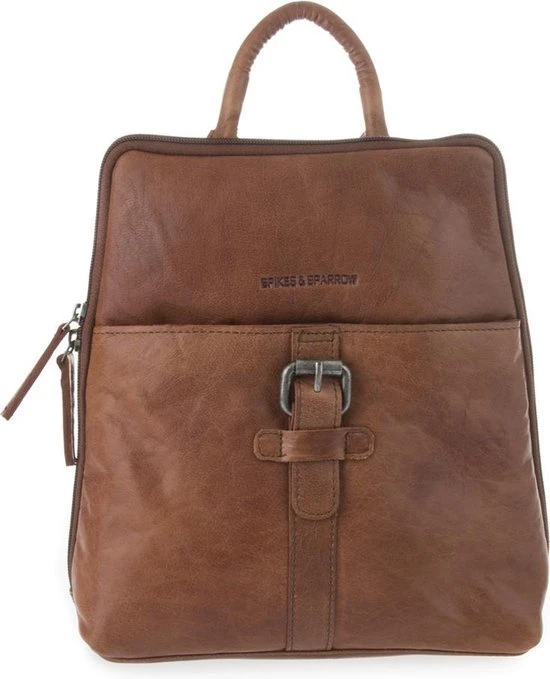Goedkoop ???? Spikes & Sparrow Rugtas / Rugzak / Schooltas - Bronco - 6 Liter - Leer - Cognac ✔️ 7 Goedkoop ???? Spikes & Sparrow Rugtas / Rugzak / Schooltas - Bronco - 6 Liter - Leer - Cognac ✔️ - Afbeelding 5
