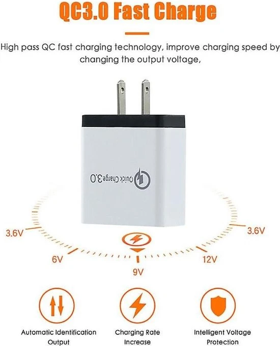 Goedkoop ???? Merkloos Reisstekker - USA USB Oplader - Amerikaanse Stekker - Usb Oplader - Usb Stekker - Snel Lader - 3.0 3A Usb Lader - Telefoon Adapter - 4 Poorten - Amerikaanse Stekker - Wit/zwart ???? 8 Goedkoop ???? Merkloos Reisstekker - USA USB Oplader - Amerikaanse Stekker - Usb Oplader - Usb Stekker - Snel Lader - 3.0 3A Usb Lader - Telefoon Adapter - 4 Poorten - Amerikaanse Stekker - Wit/zwart ???? - Afbeelding 6