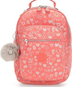 Goedkoop ???? Kipling Seoul Go Small Laptoprugzak 13 Inch - Hearty Pink Met ????