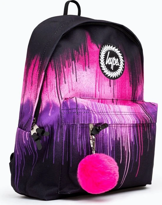 Nieuw ???? Hype Purple & Pink Drip ???? Backpack - Rugtas ???? 4 Nieuw ???? Hype Purple & Pink Drip ???? Backpack - Rugtas ???? - Afbeelding 2