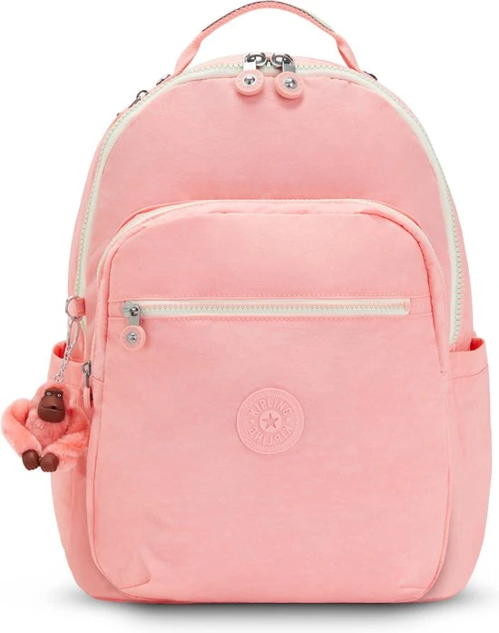 Korting ???? Kipling SEOUL Unisex Rugzak - Pink ???? Candy C ???? 3 Korting ???? Kipling SEOUL Unisex Rugzak - Pink ???? Candy C ????