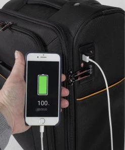 Beste Verkoop ???? ACROPAQ ???? Handbagage Koffer - 55 Cm, Lichtgewicht - Cabine Trolley - Zwart ???? -Herschel Shop 550x708 1