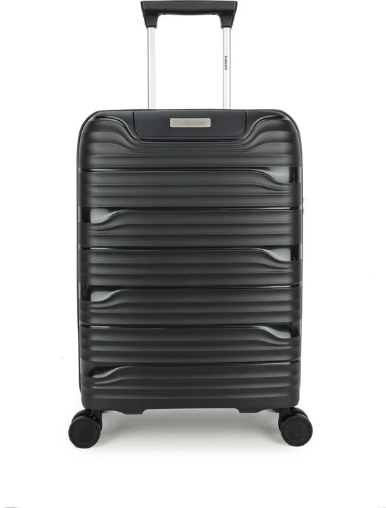 Uitgang ???? Decent EXPLORER PP ???? Handbagage Trolley 55 Cm - 38 Liter - Black ⌛ 3 Uitgang ???? Decent EXPLORER PP ???? Handbagage Trolley 55 Cm - 38 Liter - Black ⌛