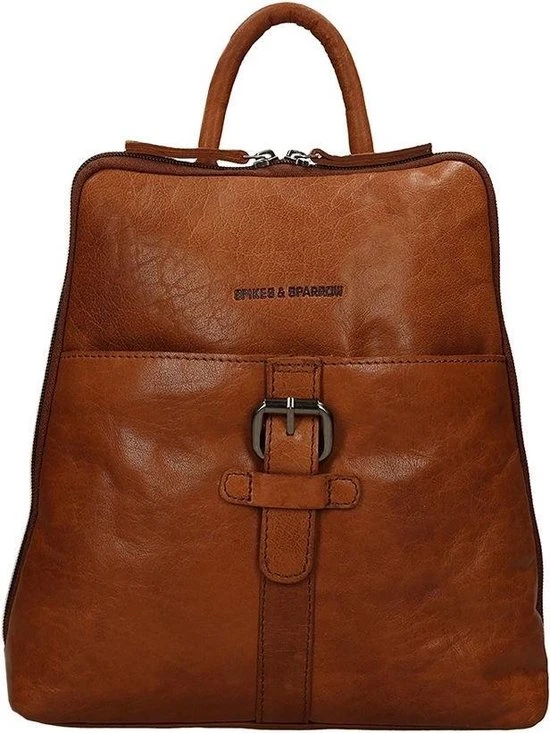 Goedkoop ???? Spikes & Sparrow Rugtas / Rugzak / Schooltas - Bronco - 6 Liter - Leer - Cognac ✔️ 12 Goedkoop ???? Spikes & Sparrow Rugtas / Rugzak / Schooltas - Bronco - 6 Liter - Leer - Cognac ✔️ - Afbeelding 10