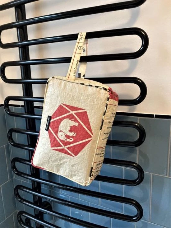 Goedkoop ???? MoreThanHip Toilettas Van Gerecyclede Cementzakken - Yindee Olifant Rood ???? 18 Goedkoop ???? MoreThanHip Toilettas Van Gerecyclede Cementzakken - Yindee Olifant Rood ???? - Afbeelding 16