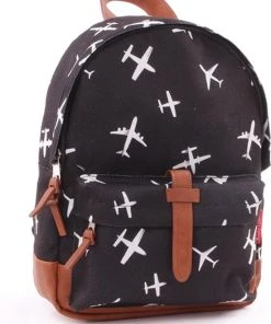 Gloednieuw ✨ Kidzroom Black & White - Rugzak - 2 T/m 6 Jaar - Zwart - Vliegtuig ???? -Herschel Shop 550x734 8