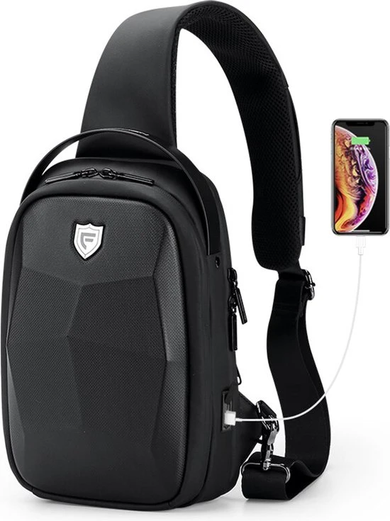 Nieuw ???? Brandie Fenruien - Rugzak - Schoudertas - Voor Heren Tas - Upgrade Stijl - Crossbody Tas Heren - 6386 - Zwart - 8*19*29 Cm - Lijn Polyester - Waterdicht - Heuptas - Schooltas - Reistassen - Draagtas - Oxford - Klep - 0,6 Kg ❤️ 3 Nieuw ???? Brandie Fenruien - Rugzak - Schoudertas - Voor Heren Tas - Upgrade Stijl - Crossbody Tas Heren - 6386 - Zwart - 8*19*29 Cm - Lijn Polyester - Waterdicht - Heuptas - Schooltas - Reistassen - Draagtas - Oxford - Klep - 0,6 Kg ❤️