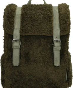 Beste deal ???? Enrico Benetti Teddy Rugzak 66654 - Olijf Groen ✨