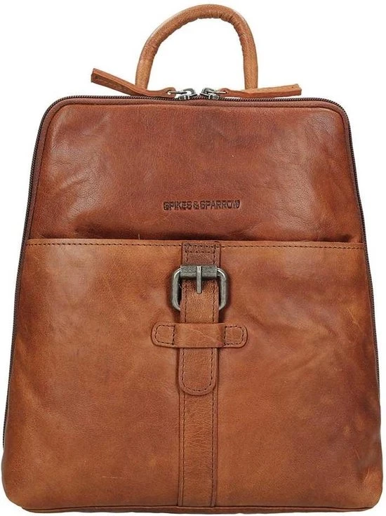 Goedkoop ???? Spikes & Sparrow Rugtas / Rugzak / Schooltas - Bronco - 6 Liter - Leer - Cognac ✔️ 8 Goedkoop ???? Spikes & Sparrow Rugtas / Rugzak / Schooltas - Bronco - 6 Liter - Leer - Cognac ✔️ - Afbeelding 6