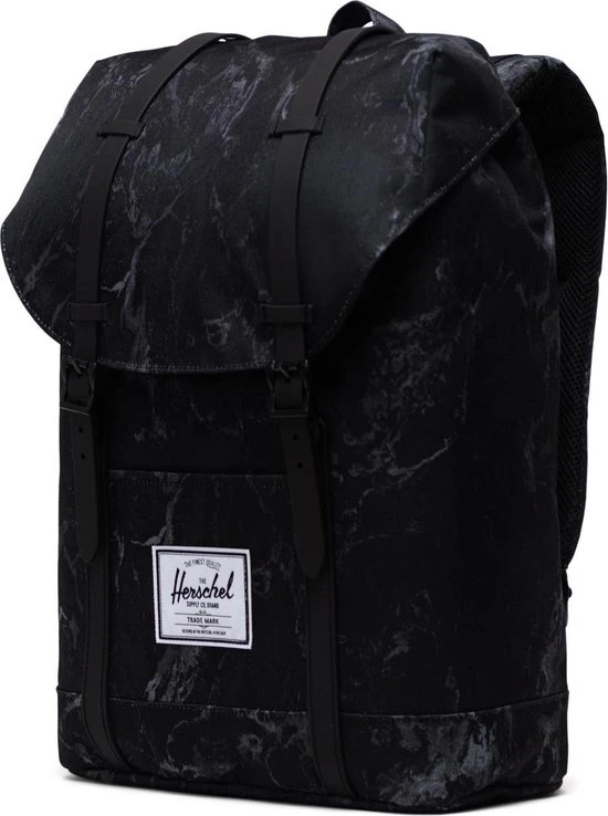 Goedkoop ???? Herschel Retreat - Black Marble / Rugzak Met 15" Fleece Gevoerd Laptopvak - 19.5L Opbergruimte - Magnetische Sluiting / Met Levenslange Fabrieksgarantie / Limited Lifetime Warranty / Zwart ???? 5 Goedkoop ???? Herschel Retreat - Black Marble / Rugzak Met 15" Fleece Gevoerd Laptopvak - 19.5L Opbergruimte - Magnetische Sluiting / Met Levenslange Fabrieksgarantie / Limited Lifetime Warranty / Zwart ???? - Afbeelding 3