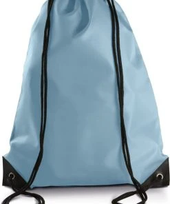 Nieuw ???? Merkloos Sport Gymtas/draagtas In Kleur Lichtblauw Met Handig Rijgkoord 34 X 44 Cm Van Polyester En Verstevigde Hoeken ⌛