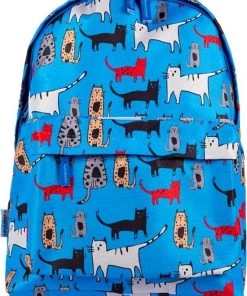 Top 10 ???? Biggdesign Cats In Istanbul Rugzak | Polyester Stof | Functioneel | Schooltas | Verstelbare Riem | Speciaal Kunstenaarontwerp | Rits | Blauw | 43 Cm | Dubbele Trade ????