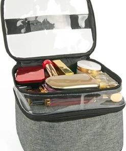 Goedkoop ❤️ SiRac - Make Up Tasje - Opberg Etui / Cosmetica Organizer Reis Tas Case - Grijs ✨