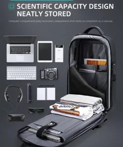 Beste Pirce ???? Rugzak-Business -Fenruien Upgrade Black Style-Life Anti-Diefstal Tas - Anti Theft ???? Backpack - Laptop ???? Backpack - Waterdicht - USB-poort - Tm 17 Inch - Dames/Heren - Zwart ❤️ -Herschel Shop 550x795 3