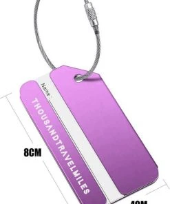 Promo ???? Combi Deal – Bagageband + 2 Stuks Aluminium Bagagelabels – Paars – Bagage Riem – Kofferlabel – 3-cijfer Slot – Kofferband – Reislabel - Thousandtravelmiles ???? -Herschel Shop 550x798 1