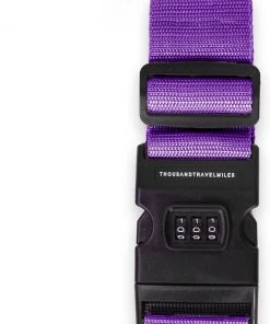 Promo ???? Combi Deal – Bagageband + 2 Stuks Aluminium Bagagelabels – Paars – Bagage Riem – Kofferlabel – 3-cijfer Slot – Kofferband – Reislabel - Thousandtravelmiles ???? -Herschel Shop 550x803