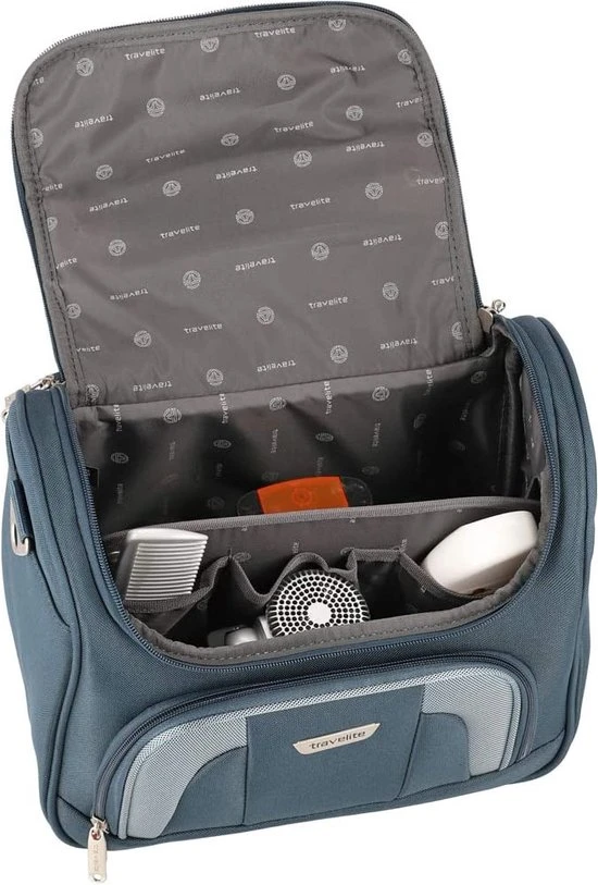 Flash-uitverkoop ⭐ Travelite Orlando ???? Handbagage Beauty Case, Met Clip-on Functie, 19 Liter, 0,9 Kg, Marineblauw (Blauw) ???? 4 Flash-uitverkoop ⭐ Travelite Orlando ???? Handbagage Beauty Case, Met Clip-on Functie, 19 Liter, 0,9 Kg, Marineblauw (Blauw) ???? - Afbeelding 2