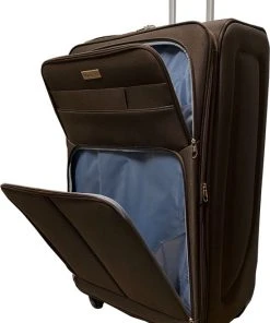 Promo ???? Travelerz Reiskoffer Met Wielen Softcase 139 Liter - Met Cijferslot - Expender - Voorvakken - Bruin ???? -Herschel Shop 550x819 1