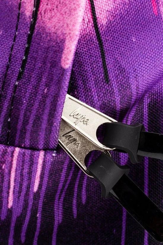Nieuw ???? Hype Purple & Pink Drip ???? Backpack - Rugtas ???? 7 Nieuw ???? Hype Purple & Pink Drip ???? Backpack - Rugtas ???? - Afbeelding 5